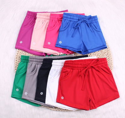 Solid Color Baby Yoga Leisure Short