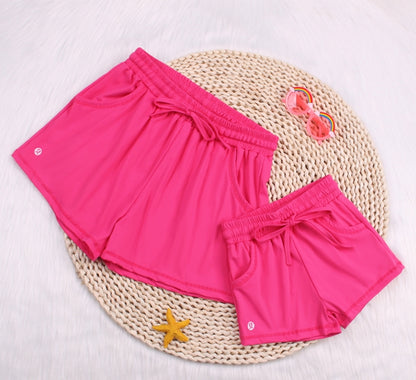 Solid Color Baby Yoga Leisure Short