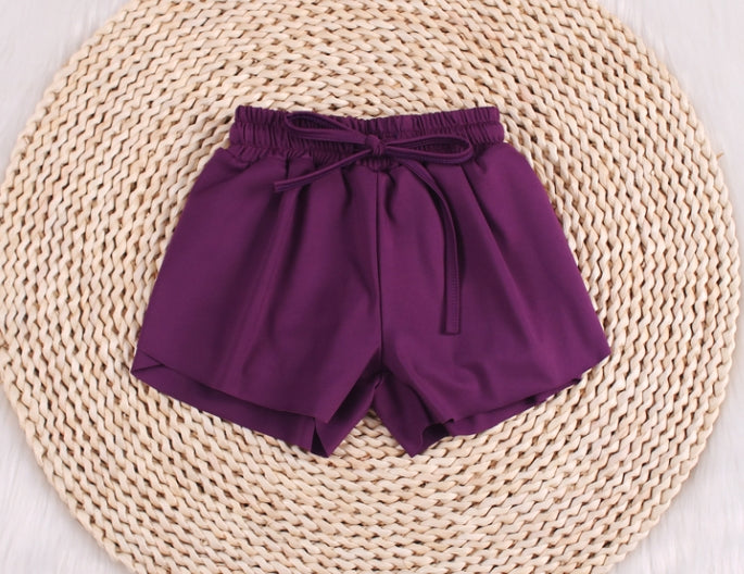 Solid Color Baby Yoga Leisure Shorts