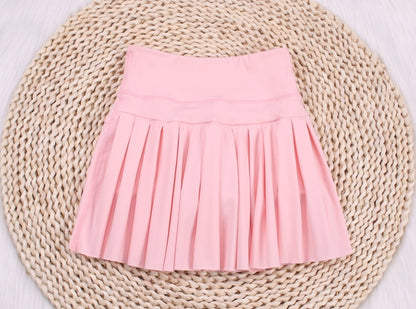 Solid Color Tunic Yoga Baby Pleated Skirt