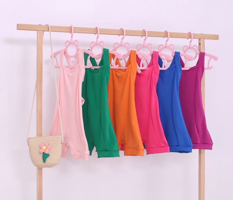 Refreshing Summer Solid Color Yoga Baby Jumpsuit