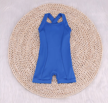 Refreshing Summer Solid Color Yoga Baby Jumpsuit