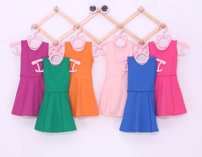 Refreshing Yoga Baby Dress In Solid Colors