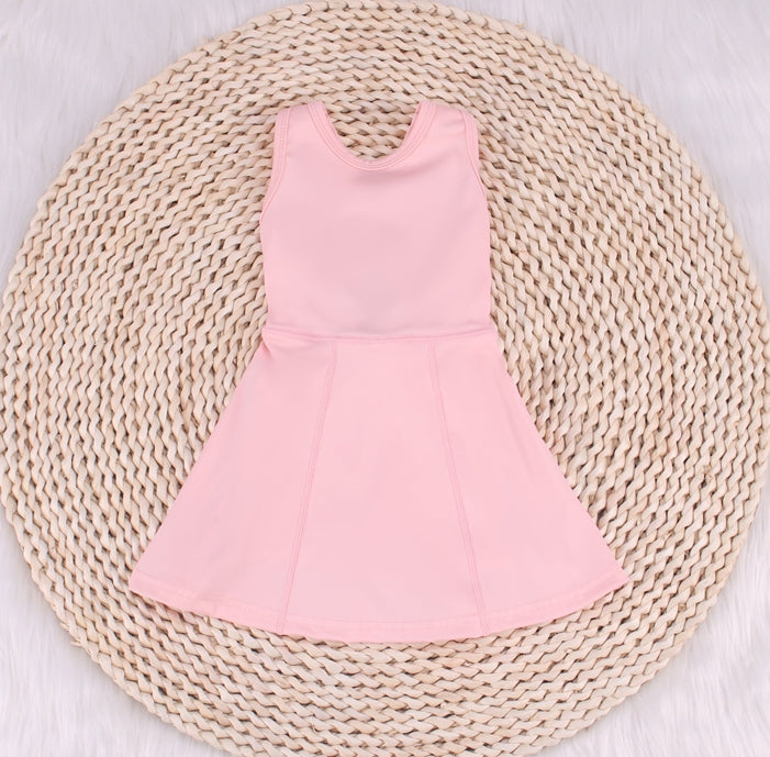 Refreshing Yoga Baby Dress In Solid Colors