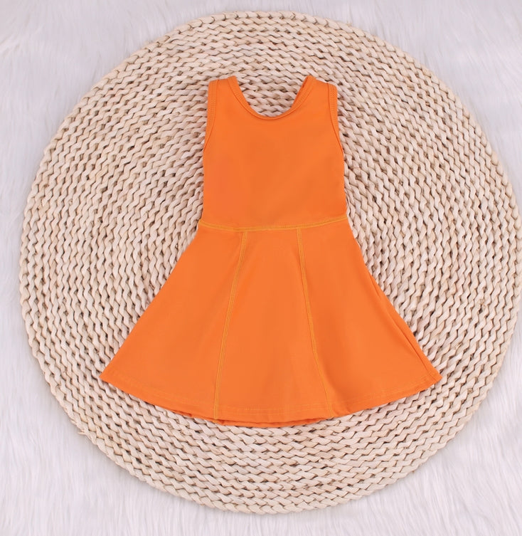 Refreshing Yoga Baby Dress In Solid Colors