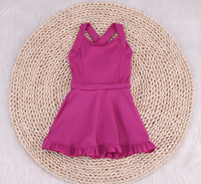 Solid Colors Yoga Baby Dress/jumpsuit