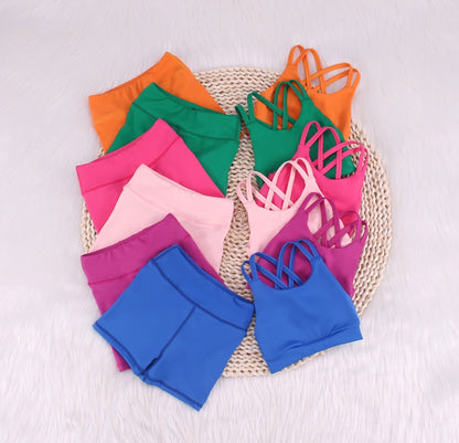 Solid Color Sling Baby Yoga Set