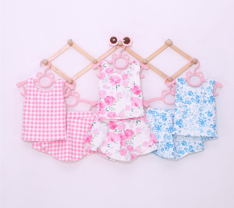 Floral Skirt Baby Yoga Summer Set（Big）