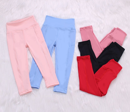 Solid Color Baby Yoga Sport Pants