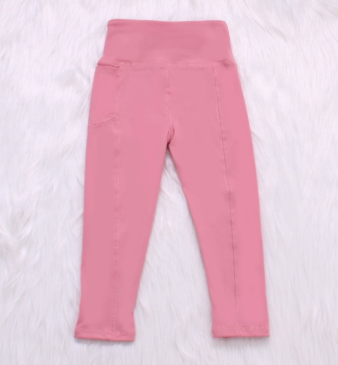 Solid Color Baby Yoga Sport Pants