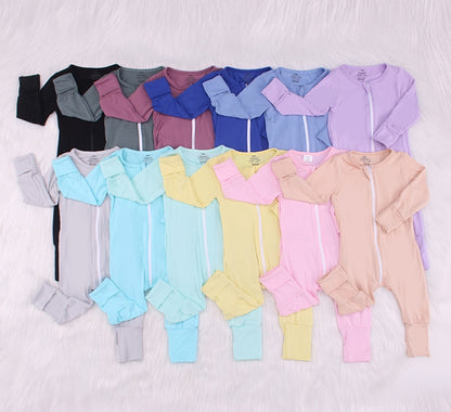 Solid Color Bamboo Fiber Baby Clothes