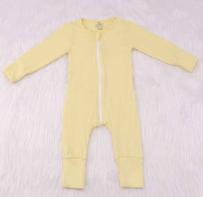 Solid Color Bamboo Fiber Baby Clothes