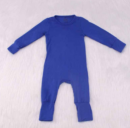 Solid Color Bamboo Fiber Baby Crawling Suit