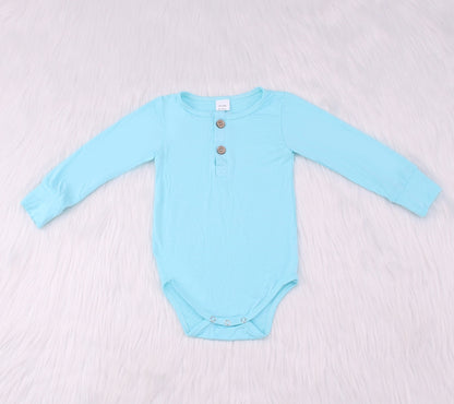 Solid  Collar Bamboo Fiber Baby Set（Big）