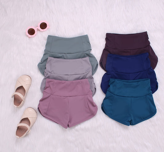 Solid Color Baby Yoga Leisure Shorts