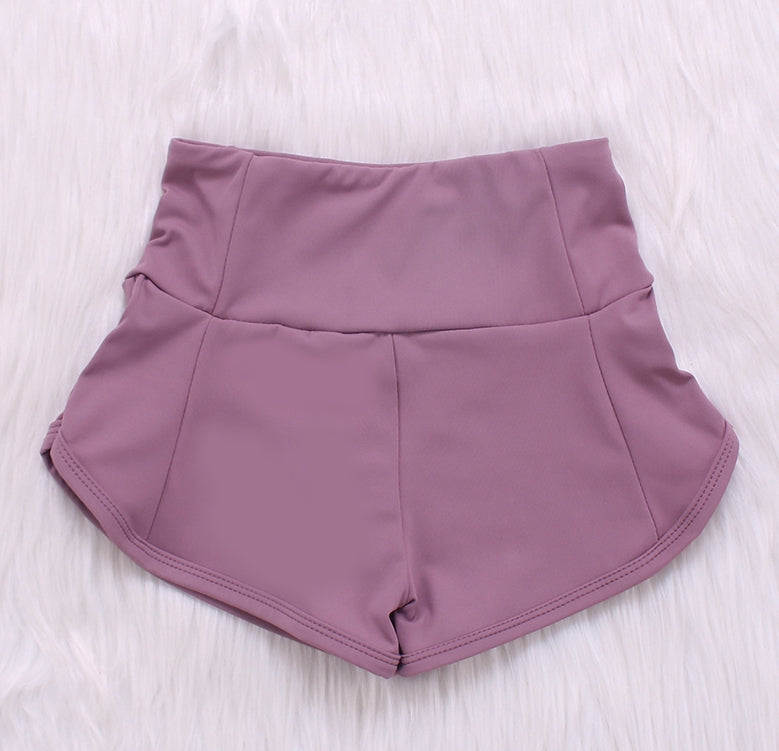 Solid Color Baby Yoga Leisure Shorts