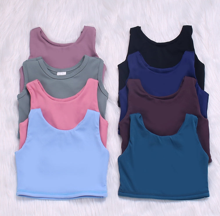 Solid Color Baby Yoga Sport Vest