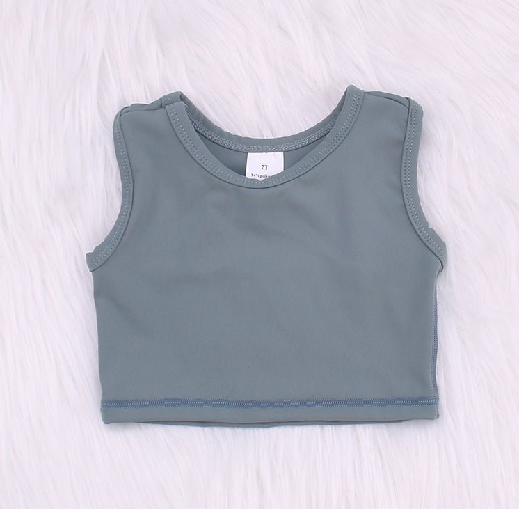 Solid Color Baby Yoga Sport Vest