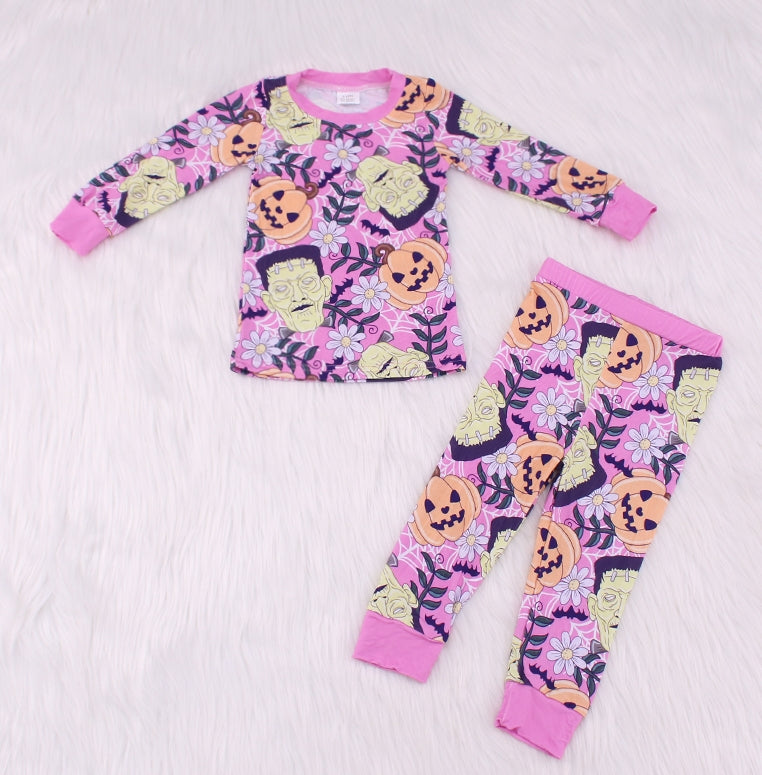 Vampire Pumpkin Print  Bamboo Fiber Baby Set（Big）