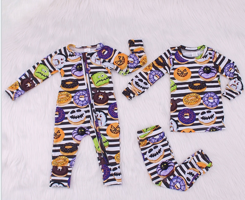 Spoof Halloween Print Bamboo Fiber Baby Set（Big）