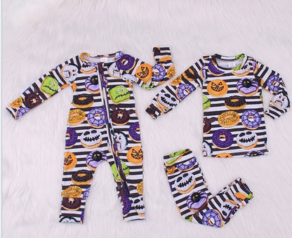 Spoof Halloween Print Bamboo Fiber Baby Set（Big）