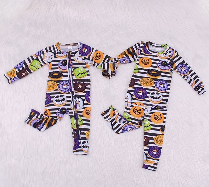 Spoof Halloween Print Bamboo Fiber Baby Set（Big）