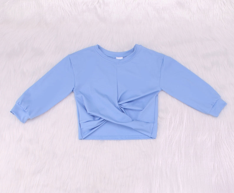 Solid Color Baby Yoga Long Sleeve Top（Big）