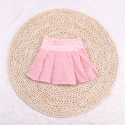 Solid Color Baby Yoga Pleated Skirt（Big）