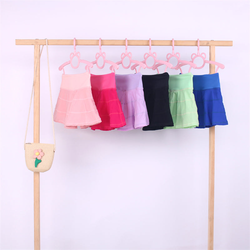 Solid Color Baby Yoga Pleated Skirt（Big）