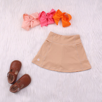 Crisp Beige Yoga Baby Dress/Culottes